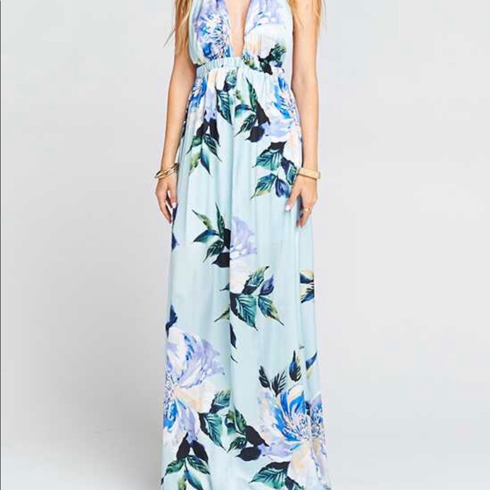 Show me your mumu mint to be floral maxi dress